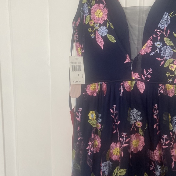 Amazing navy blue embroidered dress-never worn with tags - Picture 5 of 5